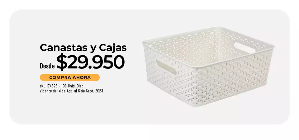 canastas y cajas