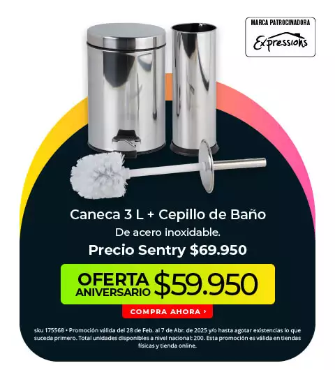 caneca 3l + cepillo de baño