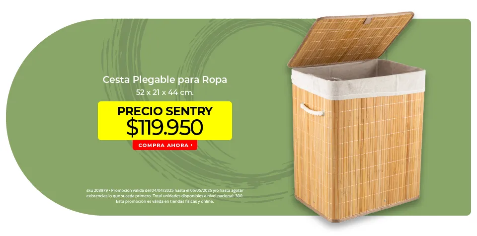 cesta plegable para ropa