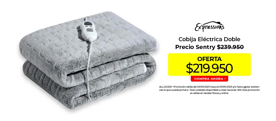 cobija eléctrica doble