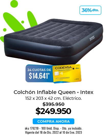 Colchón inflable queen