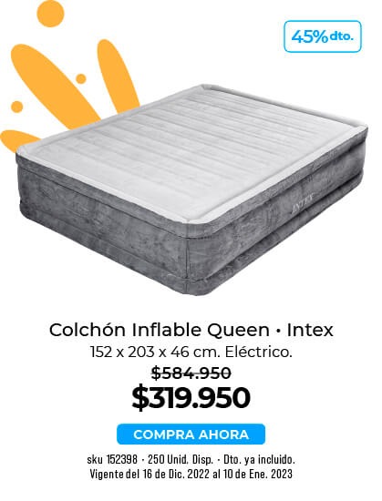 colchón infable queen