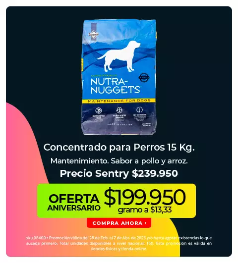 concentrado para perros 15 kg