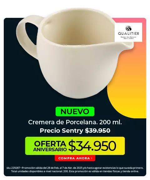 Cremera de porcelana 200ml