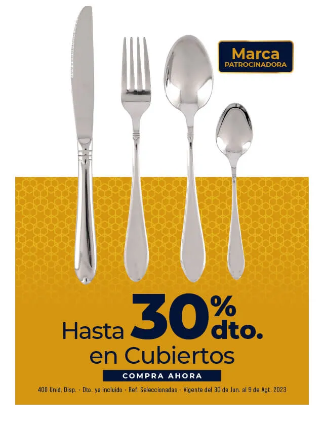 descuento en cubiertos