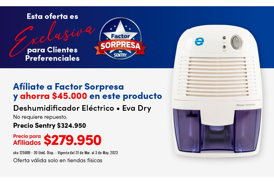 factor sorpresa deshumificador