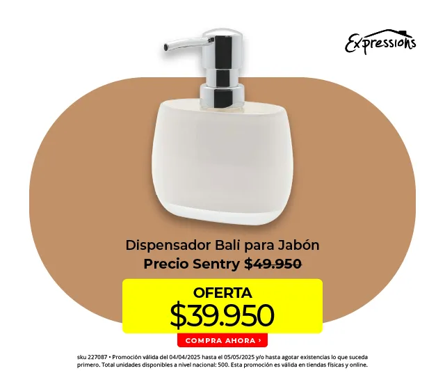 dispensador Bali para jabon