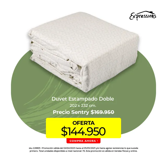 duvet estampado doble