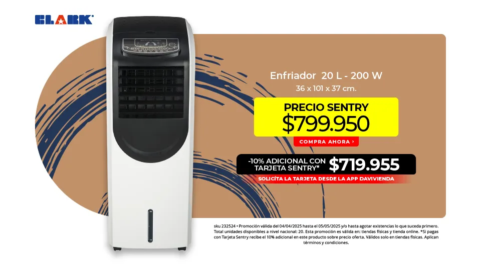 enfriador 20L 200W