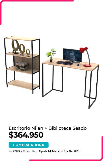 escritorios nilan + biblioteca seado
