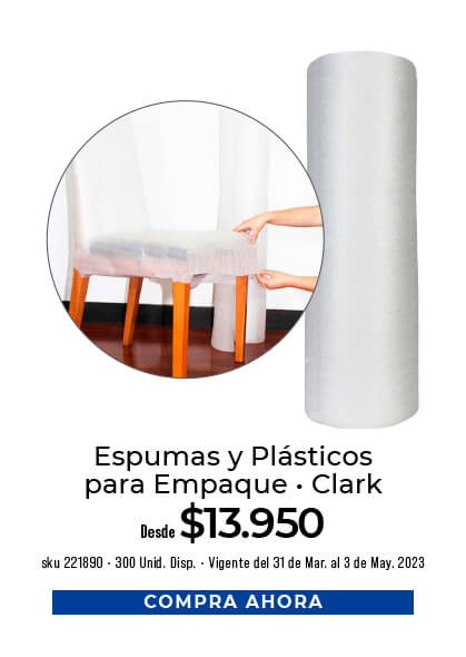 espumas y plásticos para empaque