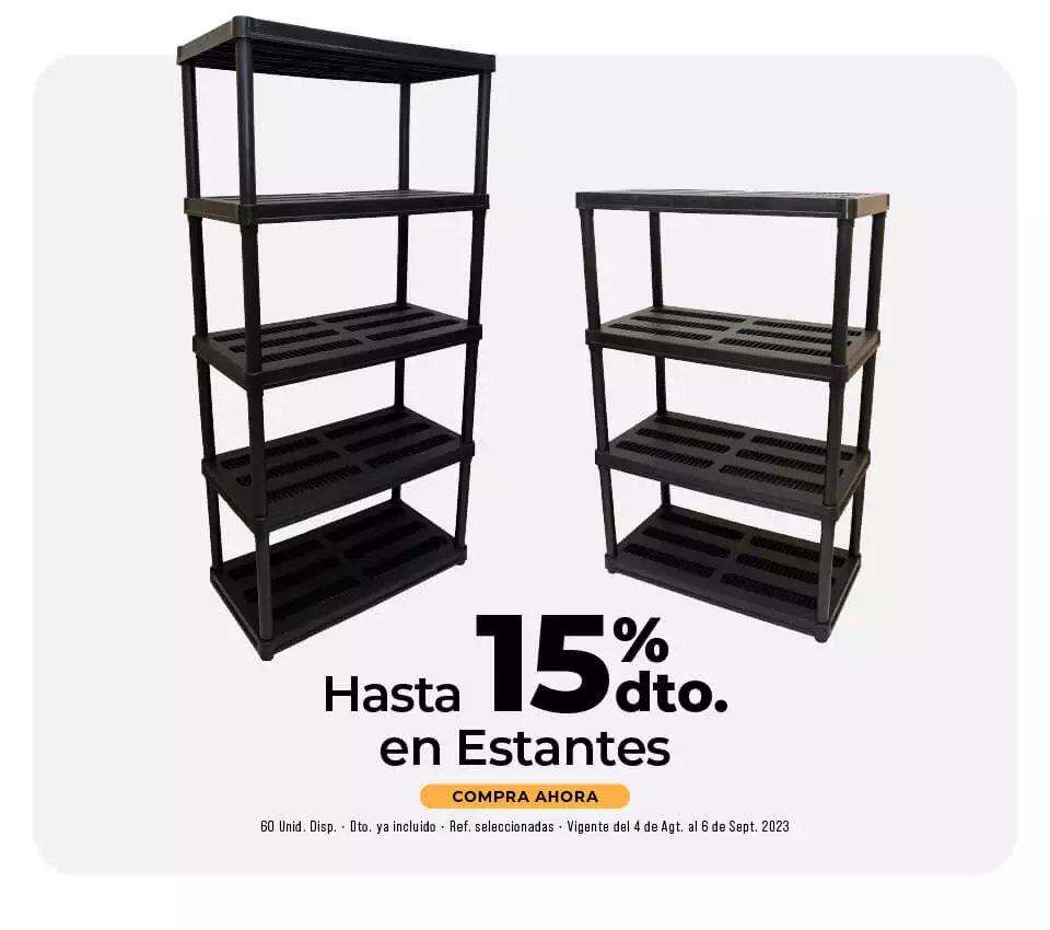 descuento en estantes