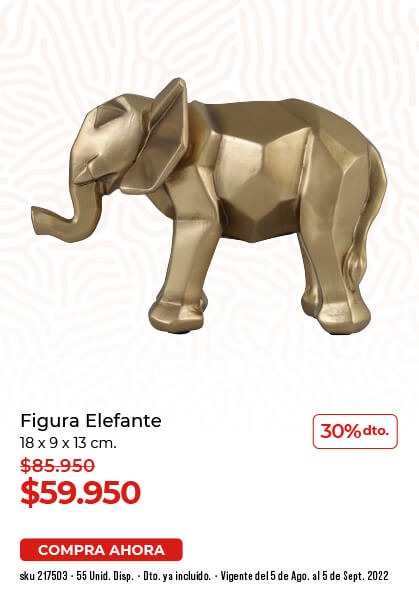 Figura decorativa elefante