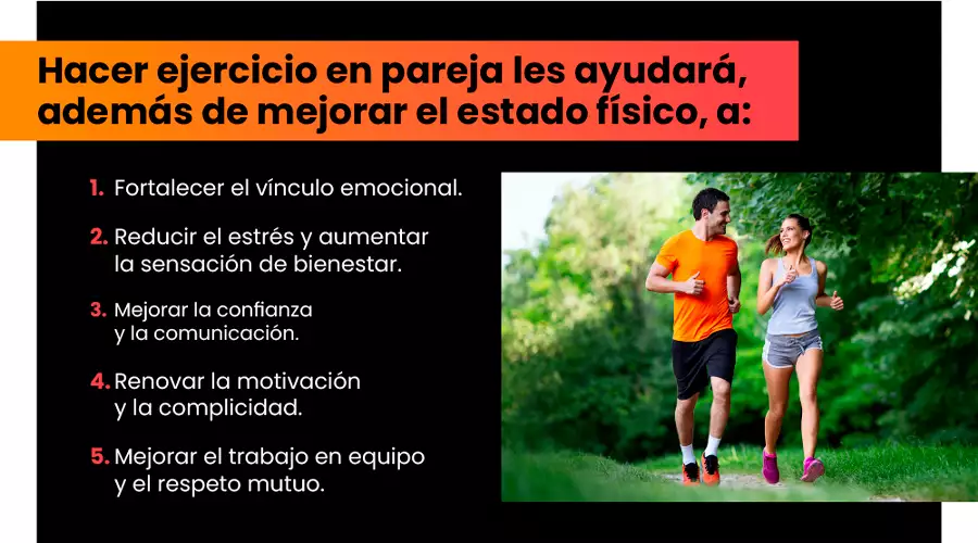 Beneficios de hacer ejercicio en pareja