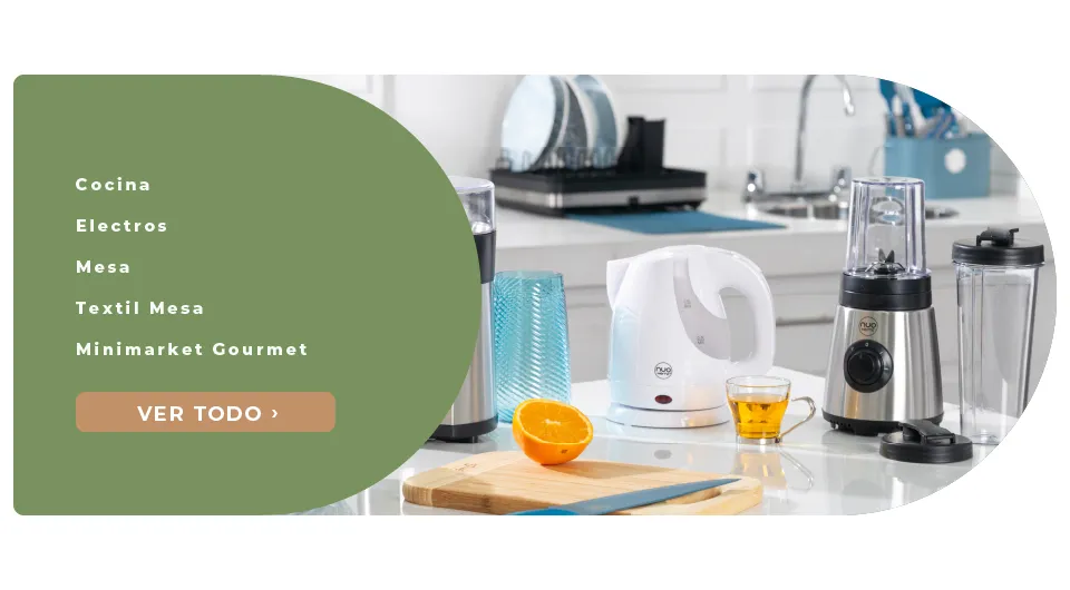 cocina, electros, mesa, textil