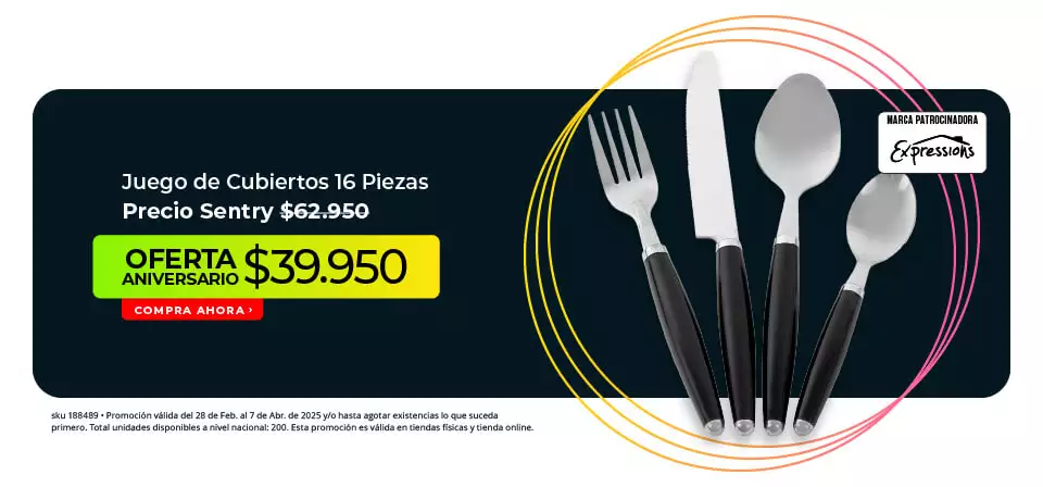 Juego de cubiertos 16 piezas