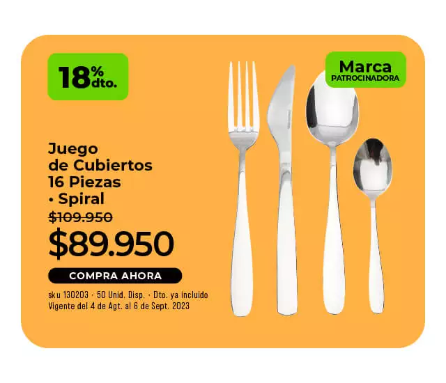 juego de cubiertos 16 piezas