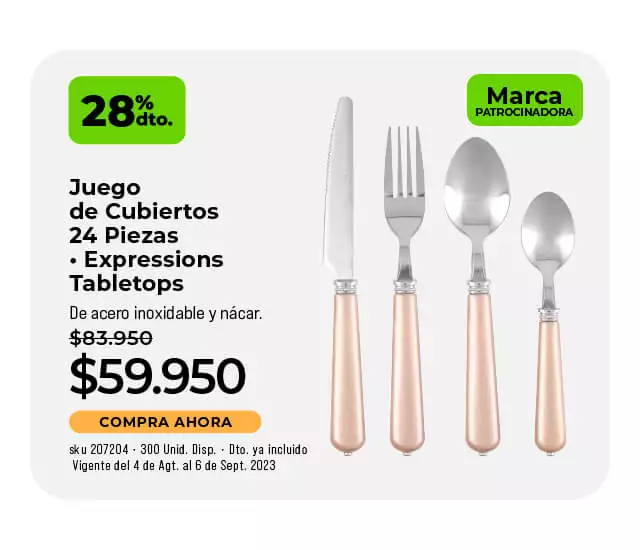 juego de cubiertos 24 piezas