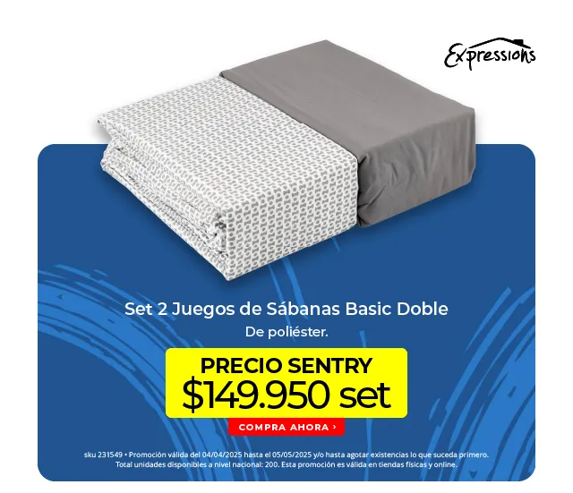 set 2 juegos de sábanas basic ddoble