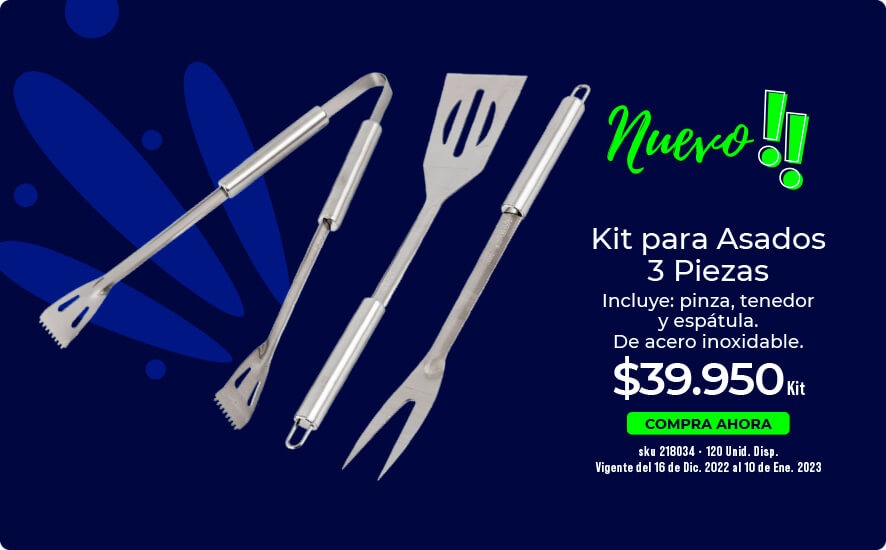 Kit para asados 3 piezas