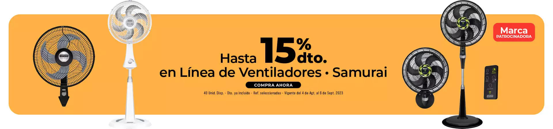 línea de ventiladores