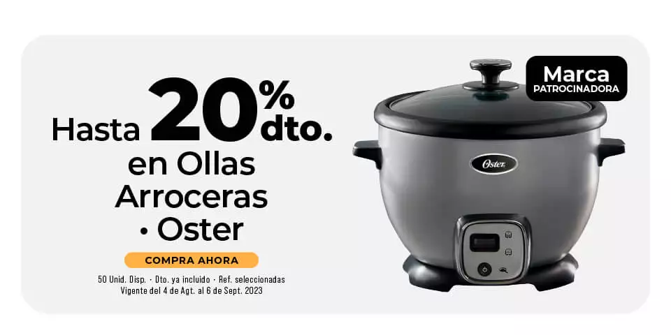 descuento en ollas arroceras