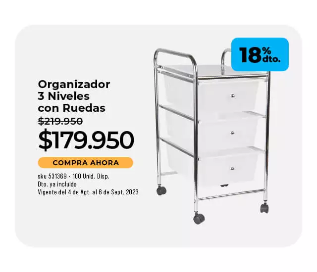 organizador 3 niveles