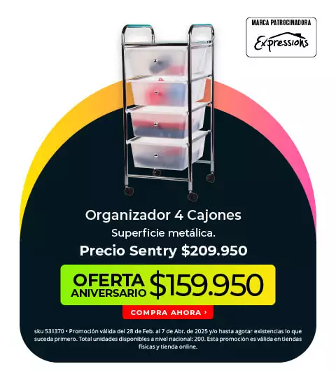 organizador 4 cajones
