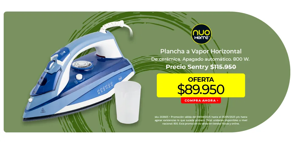 Plancha a vapor horizontal