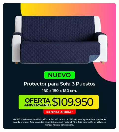 protector para sofá 3 puestos