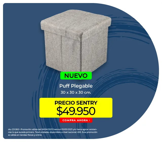 nuevo puff plegable