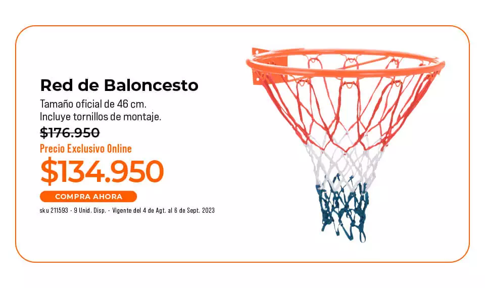 red de baloncesto