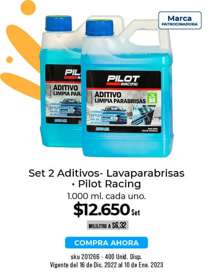 set 2 aditivos lavaparabrisas