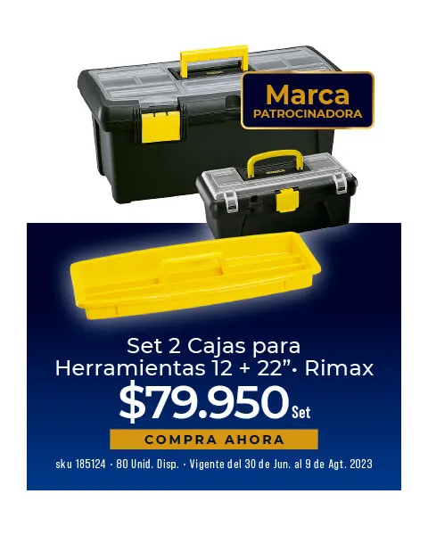 set 2 cajas herramientas
