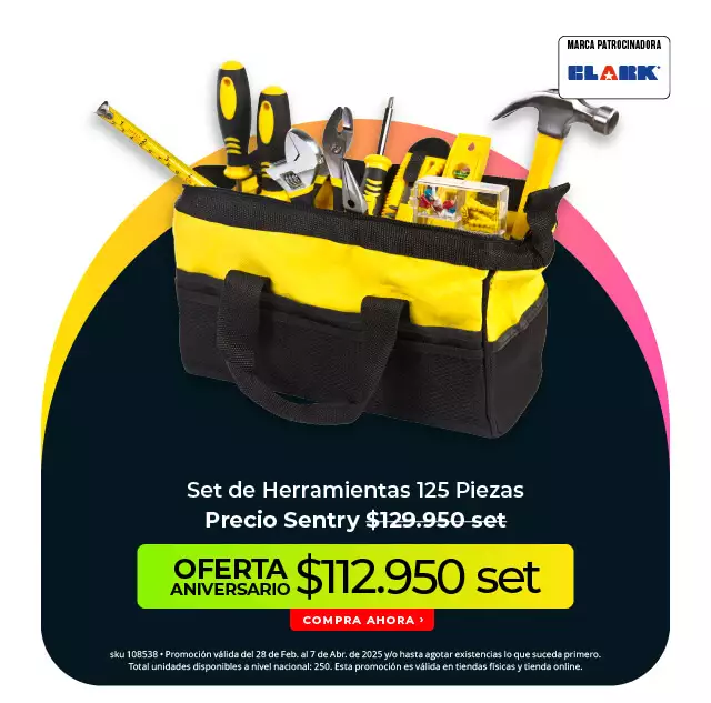 set herramientas 125 piezas