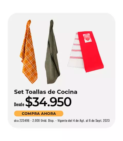 set toallas de cocina