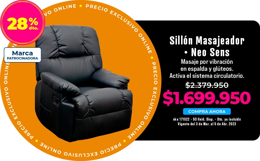 sillón masajeador