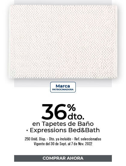 descuentos en tapetes de baño