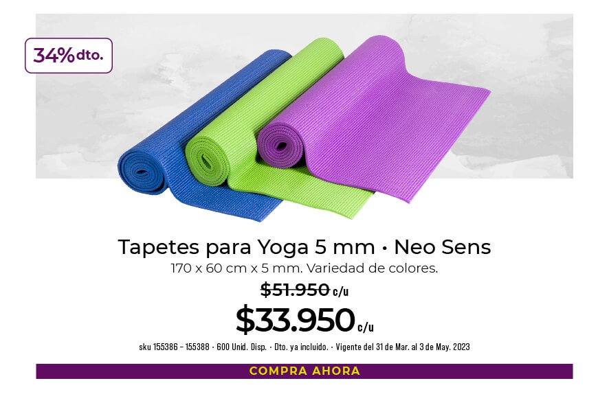 tapetes para yoga 5mm