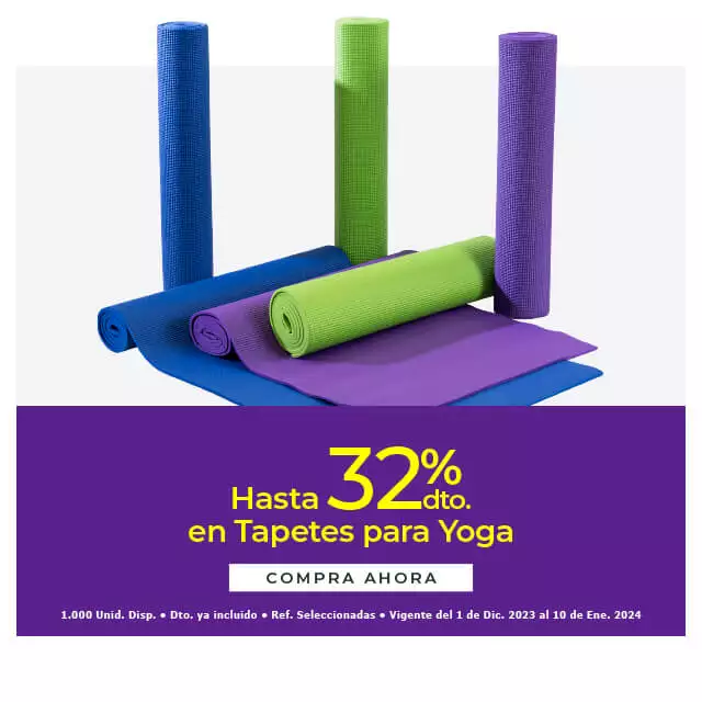 32% tapetes para yoga