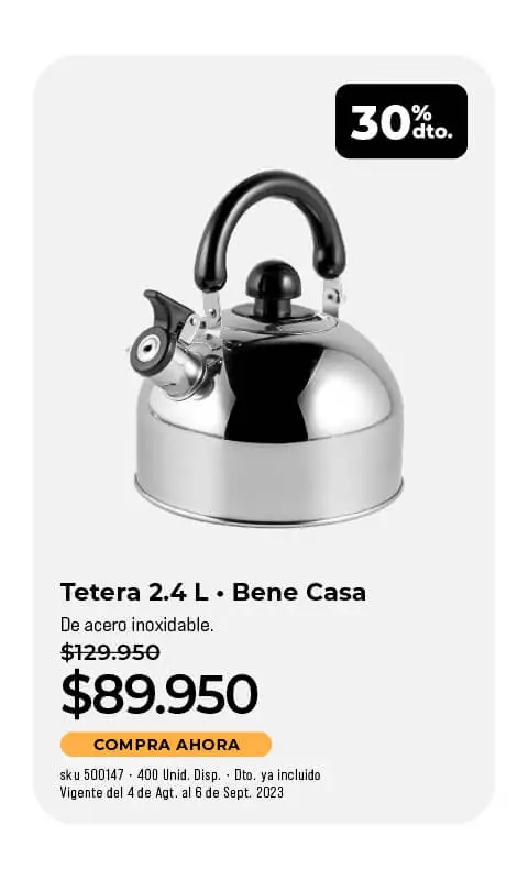 tetera 2.4 L