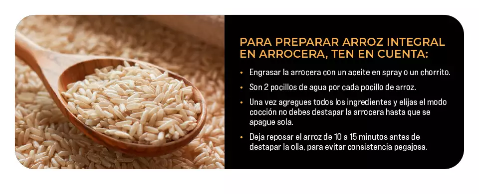 para preparar arroz
