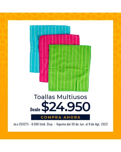 toallas multiusos
