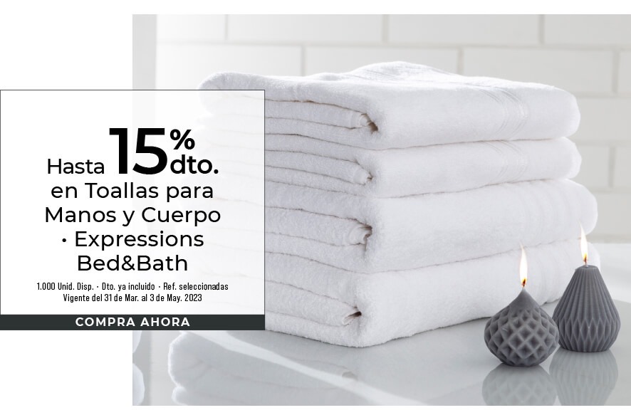 toallas para manos y cuerpo