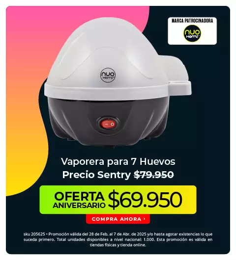 Vaporera para 7 huevos