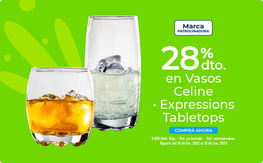 descuento en vasos celine