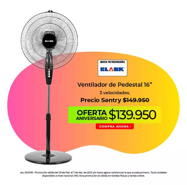 ventilador de pedestal 16 pulgadas