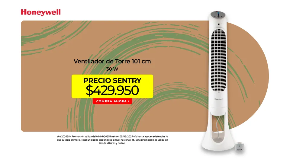 Ventilador de torre 101 cm