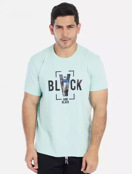 Camiseta deportiva holgada para hombre Black