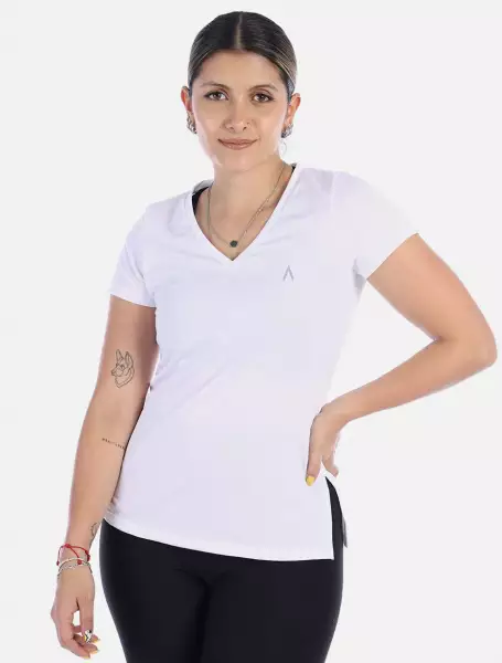 Camiseta licrada deportiva para mujer